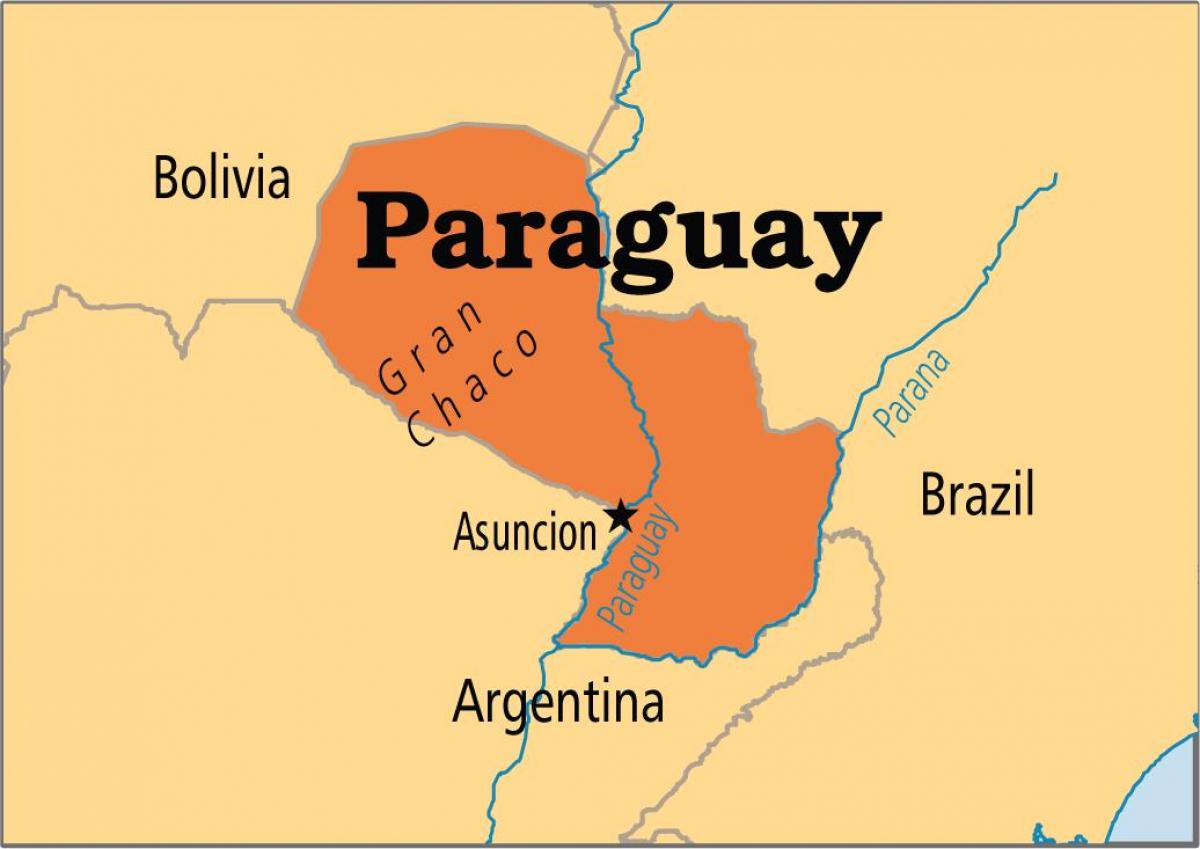 stolica Paragwaju mapie
