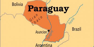 Stolica Paragwaju mapie
